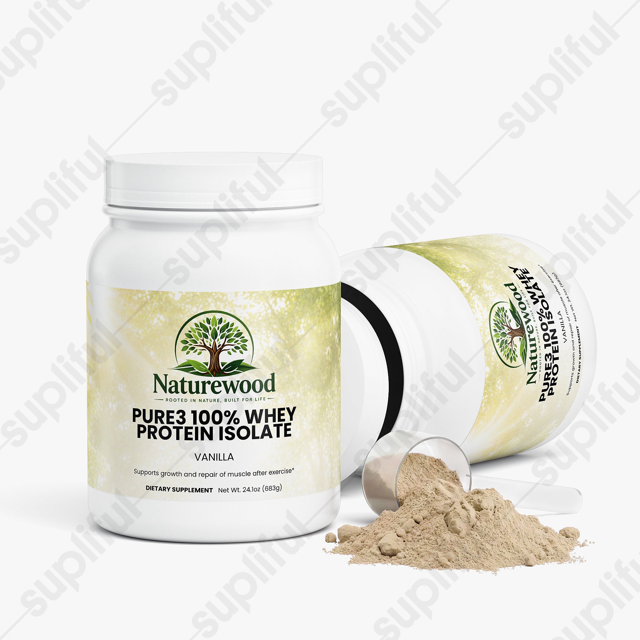 Pure3 100% Whey Protein Isolate (Vanilla)